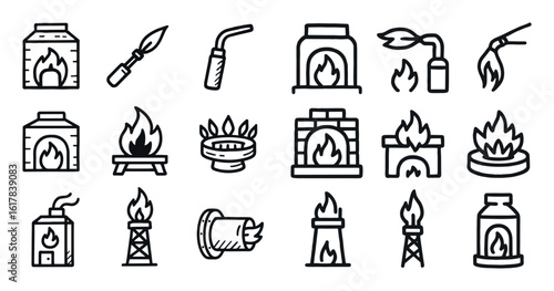 Industrial Fire Icons