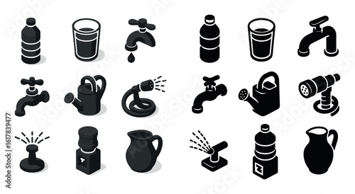 Water Usage Icons