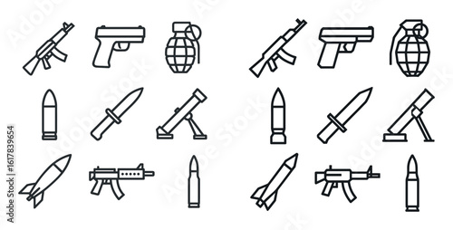 3D War Icons