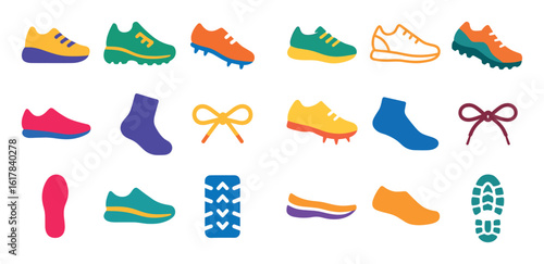 Colorful Shoe Icons