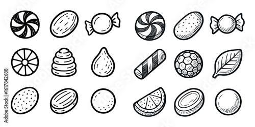 Hand-Drawn Candy Icons