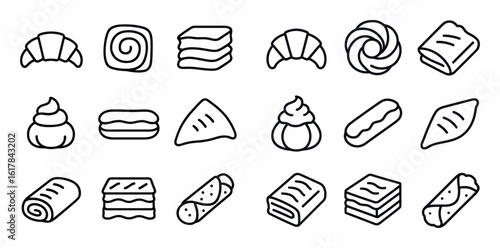 Minimalist Dessert Icons