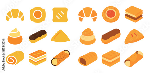 Colorful Pastry Icons