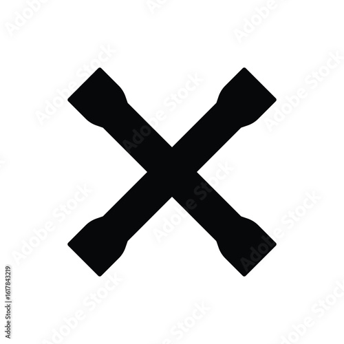 Lug Wrench Icon vector