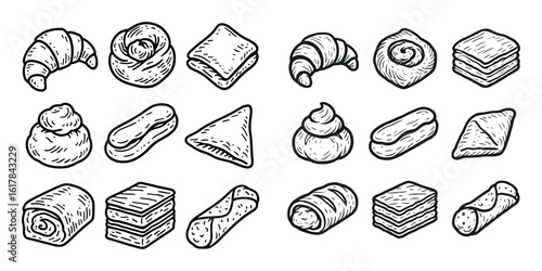 Grid of Pastries