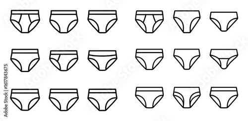 Minimalist Underwear Icons