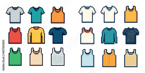 Colorful Undershirt Icons