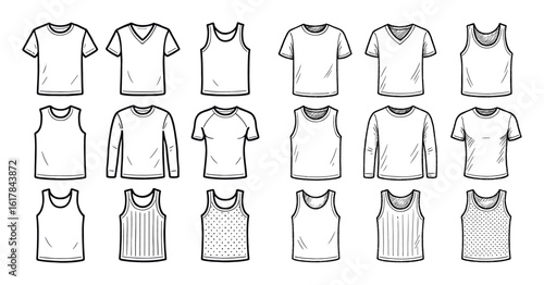 Underwear Sketch Icons