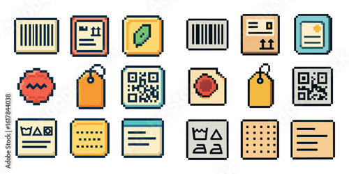 Colorful Pixel Art Packages