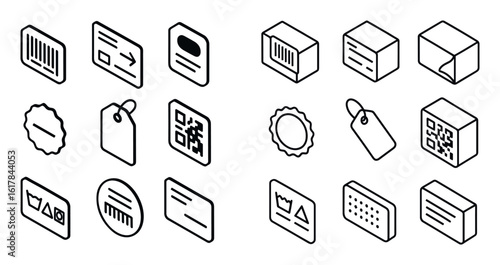 Isometric Packaging Icons