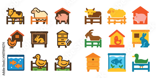 Colorful Market Icons