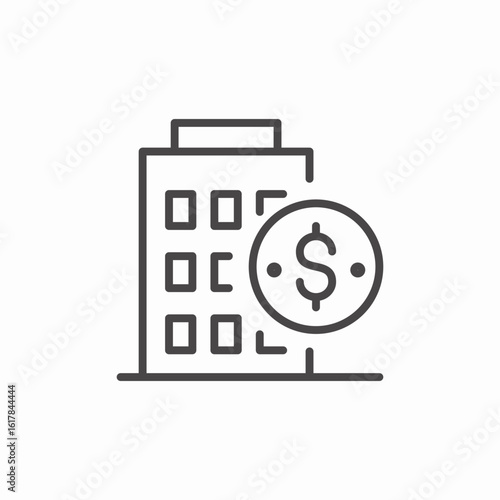 building worse money icon sign vector