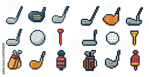 Golf Equipment Icons