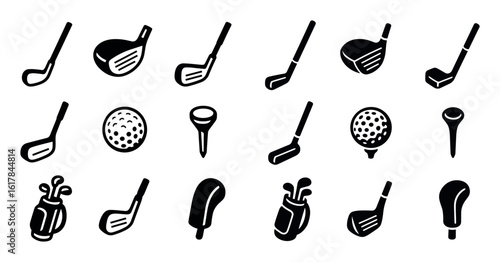 Golf Equipment Icons