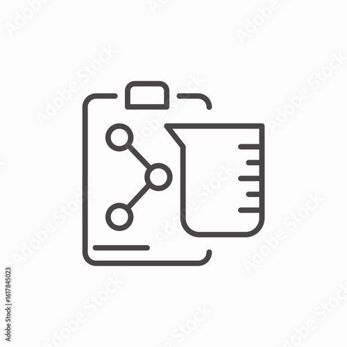 chemical research lab icon sign vector