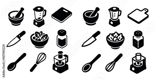 Vegan Kitchen Icons
