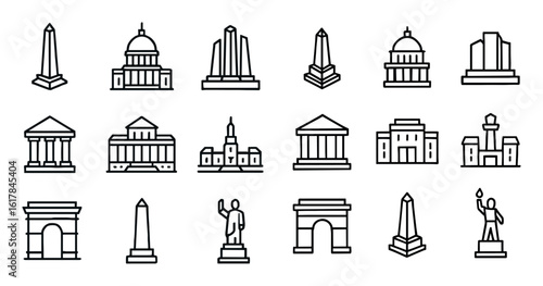 Patriotic Landmark Icons