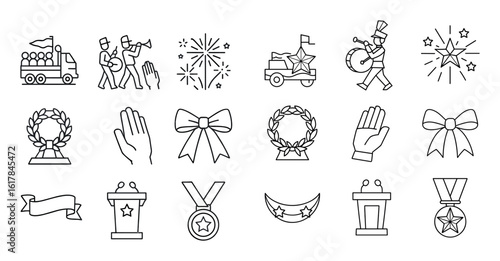 Patriotism Icons Grid