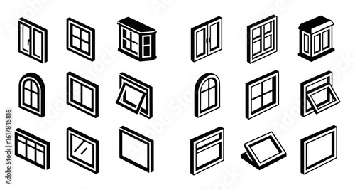 Isometric Window Icons