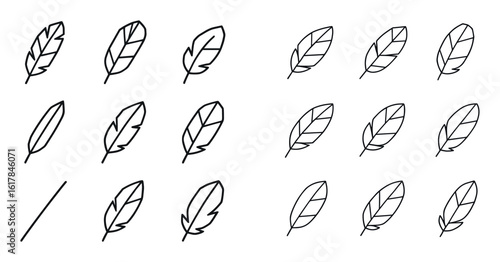 3D Feather Icons Grid