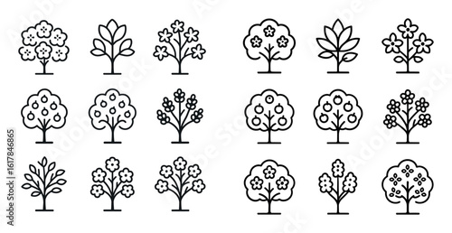 Minimalist Tree Icons