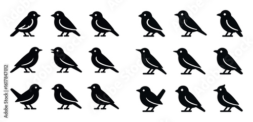 Bird Icon Grid