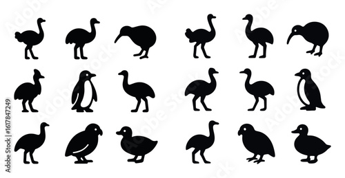 Flightless Birds Icons