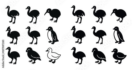 Flightless Bird Icons