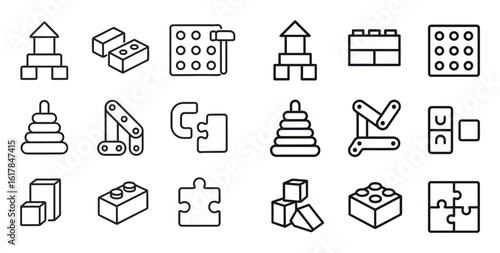 Minimalist Toy Icons