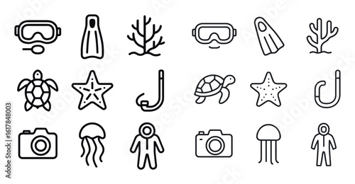 Underwater Adventure Icons