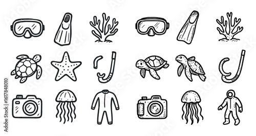 Underwater Adventure Icons