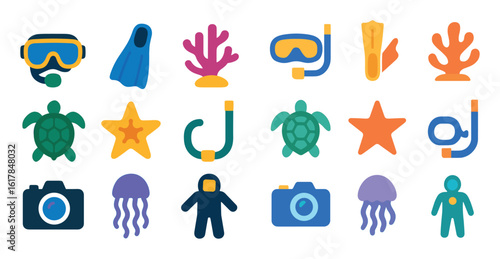 Underwater Adventure Icons