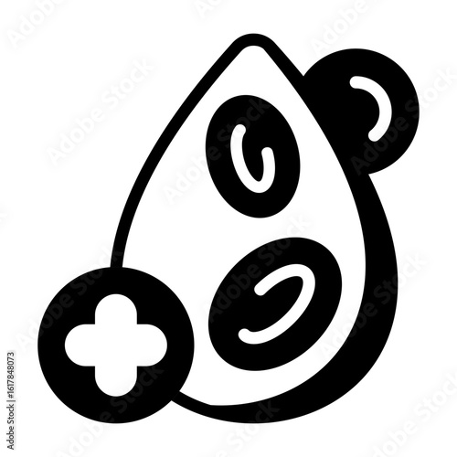 Hematology Semi Solid Vector Icon