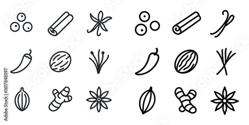 Minimalist Spice Icons