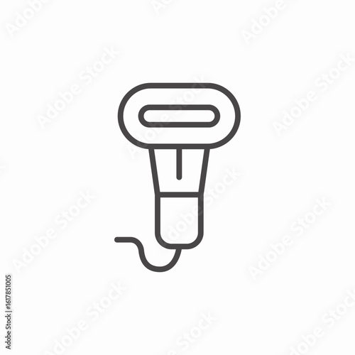 medical ultrasound probe icon sign vector