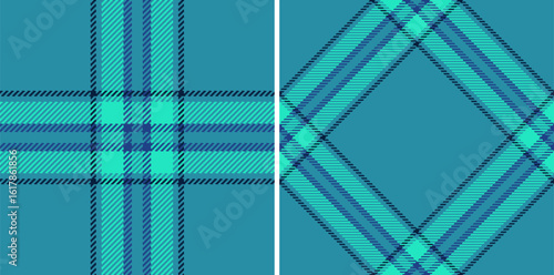 Detailed blue tartan pattern. Classic Scottish check design, perfect for textiles, backgrounds, or fashion concepts. Cozy, clean, and versatile.