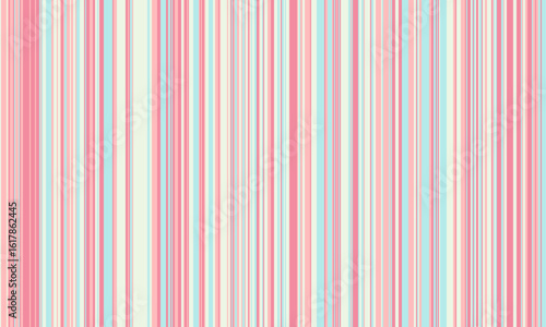 Pattern of vertical stripes, colorful thin and thick lines. Irregular stripe background, vector seamless texture. Abstract striped geometric design in bright colors.