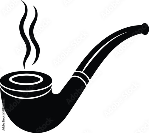 Smoking Pipe Silhouette Icon