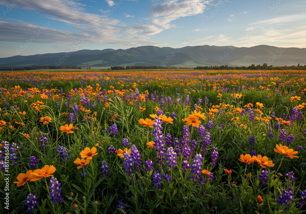 Fototapeta premium field of wildflowers