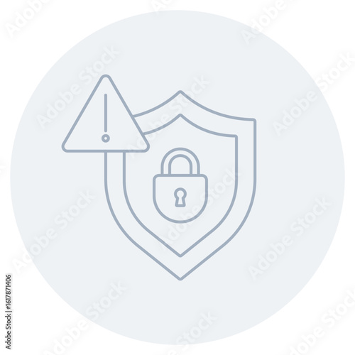 Security Threat Icon, Identifying and Preventing Security Threats, Understanding Modern Security Threat Landscapes, vector