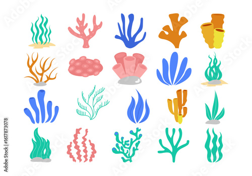 Hand Drawn Sea Plant Element
