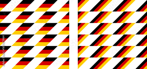germany flag pattern set. abstract geometric background. vector illustration