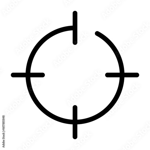 gps line icon
