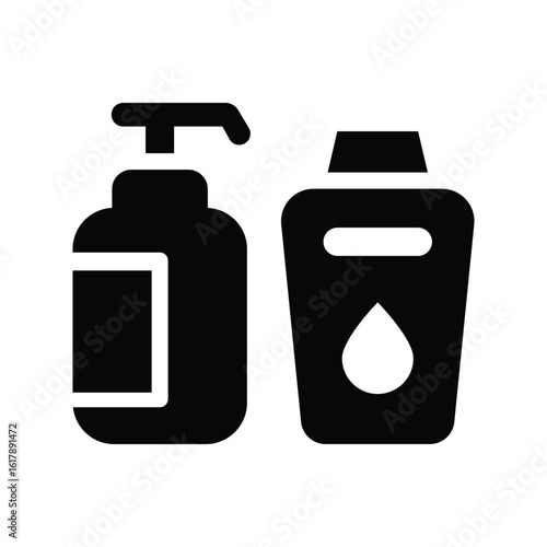 shampoo glyph icon illustration vector graphic.eps