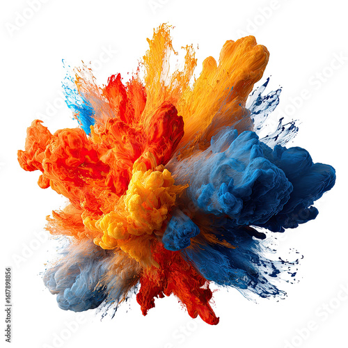 Colorful ink explosion in vibrant hues (3)