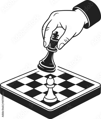 Strategic move in chess, decision-making and tactical gameplay, competitive strategy and foresight