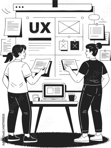 UX research exploration, usability testing, user feedback analysis, design iteration process, collaborative brainstorming, project refinement