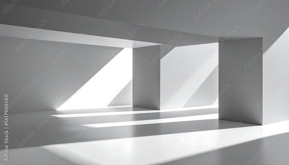 Obraz premium Modern empty room with light