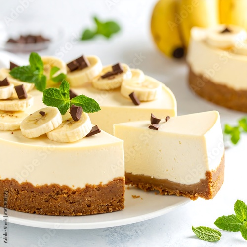 Creamy banana cheesecake (3)