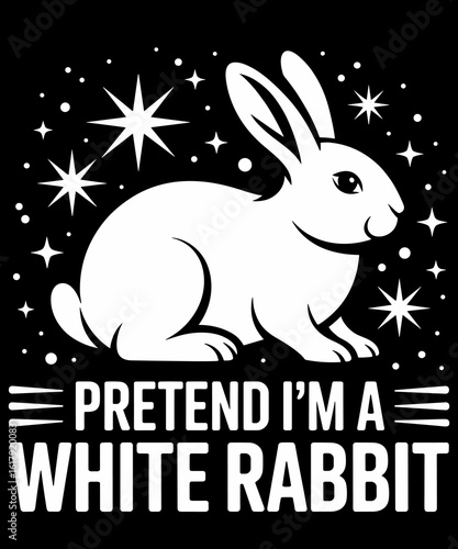 Pretend I'm A White Rabbit Costume Halloween